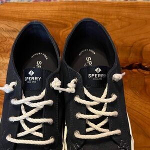 Sperry Woman’s Navy Canvas Boat Shoes